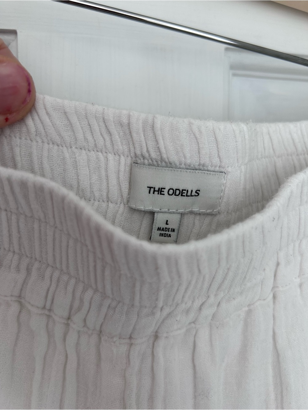The Odells Anthropologie White Cropped Wide-Leg - Picture 5 of 7